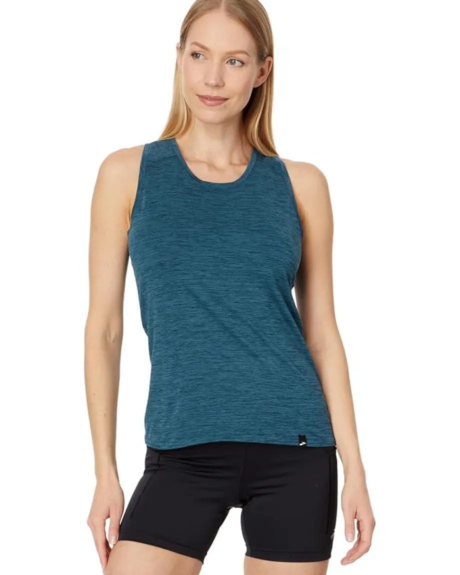 Brooks Luxe Tank Heather Ocean Drive Discount
