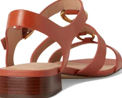 Cole Haan Lyanna Link Sandals Auburn Leather Sale