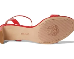 Vince Camuto Lylah Kitten Heel Ankle Strap Sandals Salsa