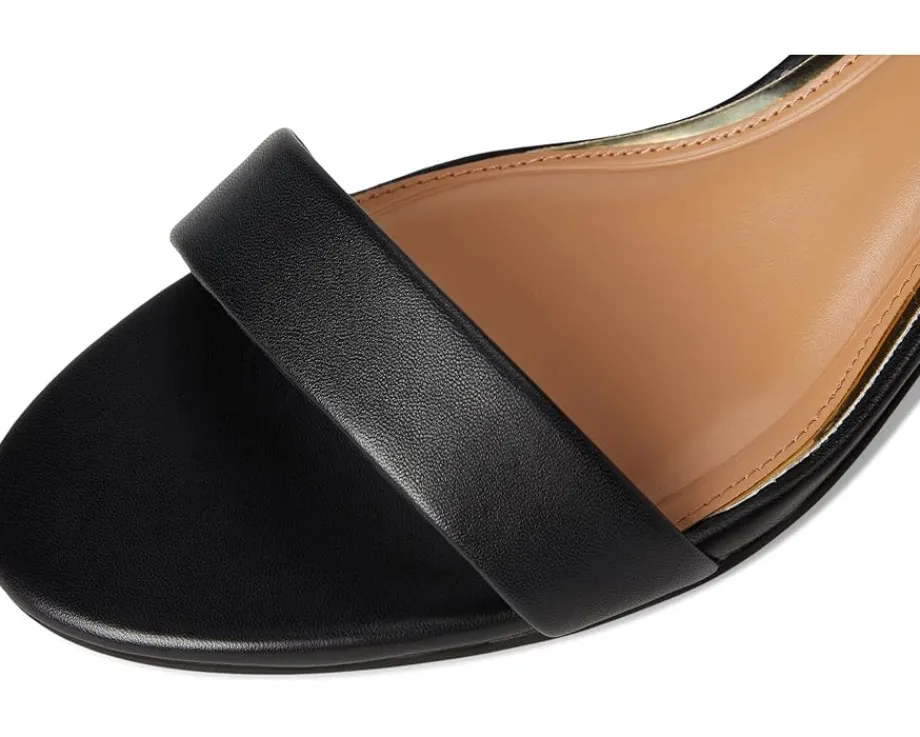 Vince Camuto Lylah Kitten Heel Ankle Strap Sandals Black Clearance