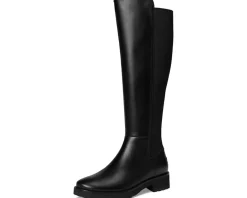 Cole Haan Lyndon Waterproof Tall Equestrian Boots Black Leather Waterproof New