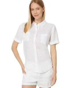 Lilly Pulitzer Lynnie Button-Down Resort White Best