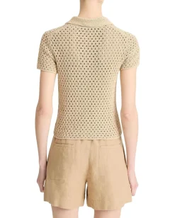 Vince Macrame Henley Pale Nut Online