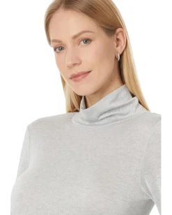 Women Splendid Maddox Metallic Turtle Neck