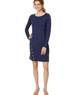 Lilly Pulitzer Maddox Upf 50+ Dress True Navy Best