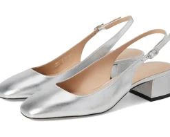 Stuart Weitzman Maeve Slingback 35 Silver Best