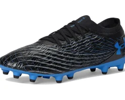 Under Armour Magnetico Pro 5 Soccer Cleats Black/Titan Gray/Blue Atlantis Sale