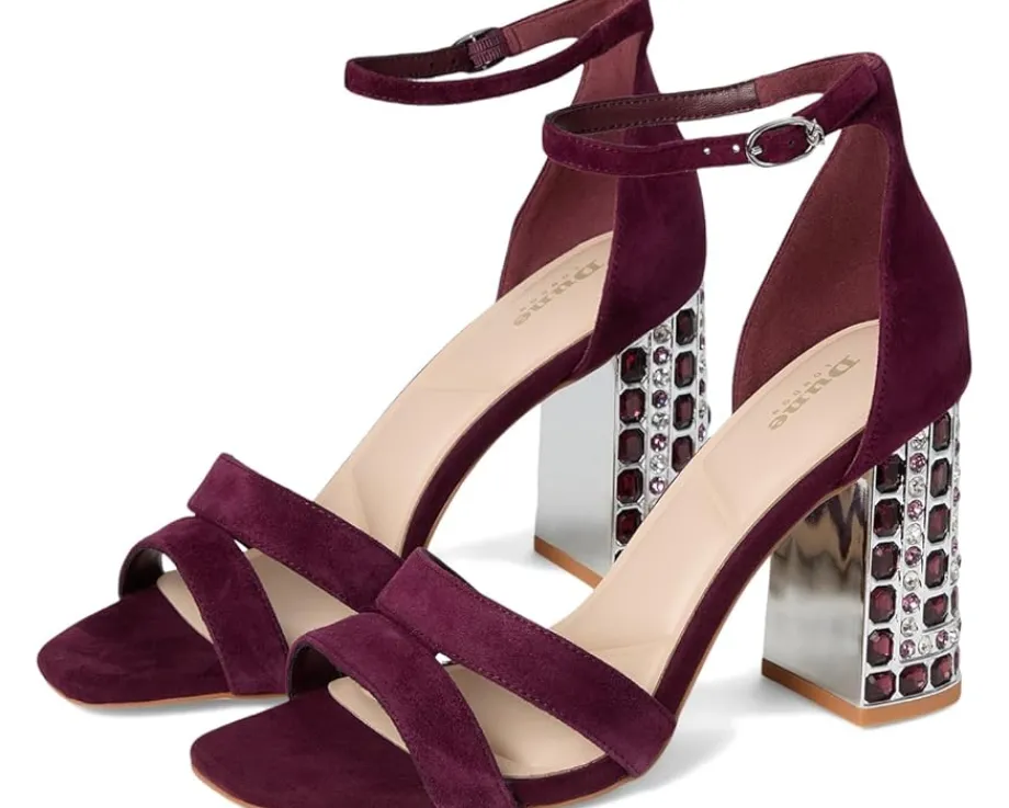 Dune London Majestical Burgundy Suede Sale