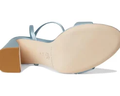 Loeffler Randall Malia Curved Heel Simple Sandals With Ankle Wrap Pale Blue Outlet