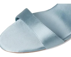 Loeffler Randall Malia Curved Heel Simple Sandals With Ankle Wrap Pale Blue Outlet