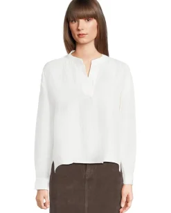 Women Eileen Fisher Mandarin Collar Top