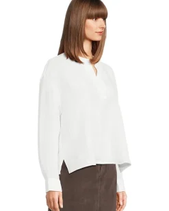 Women Eileen Fisher Mandarin Collar Top