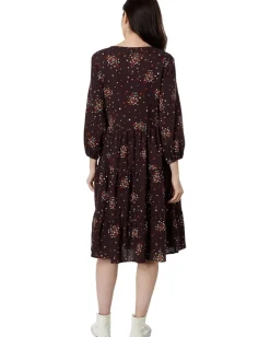 Women Toad&Co Manzana Tiered Long Sleeve Dress