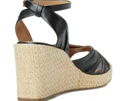 Johnston & Murphy Marcia Cross-Band Sandal Black Hot