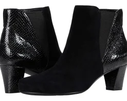 David Tate Marconi Black Suede/Snake New