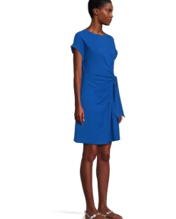 Tommy Bahama Marina Sarong Tie Dress Cobalt Haze Outlet