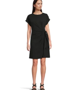 Tommy Bahama Marina Sarong Tie Dress Black Best