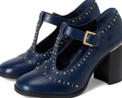 Women Vince Camuto Maris T-strap Block Heel Pump