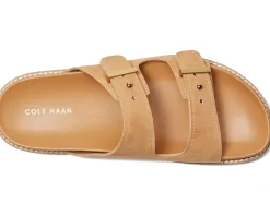 Cole Haan Marisol Footbed Sandals Biscuit Suede Clearance