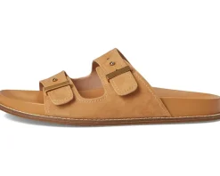 Cole Haan Marisol Footbed Sandals Biscuit Suede Clearance