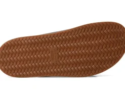 Cole Haan Marisol Footbed Sandals Dark Cuoio Snake Print Leather Hot