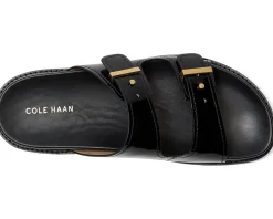 Cole Haan Marisol Footbed Sandals Black Patent Leather Best