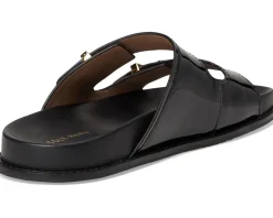 Cole Haan Marisol Footbed Sandals Black Patent Leather Best