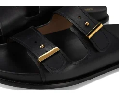 Cole Haan Marisol Footbed Sandals Black Leather New