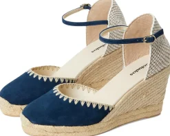 Soludos Marseille Wedge Espadrille Armada Blue Sale