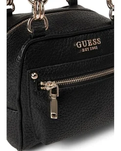 GUESS Marsha Box Satchel Black