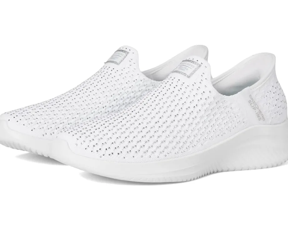 SKECHERS Martha Stewart Ultra Flex 3.0 - Dazzling Hands Free Slip-Ins White Silver Online
