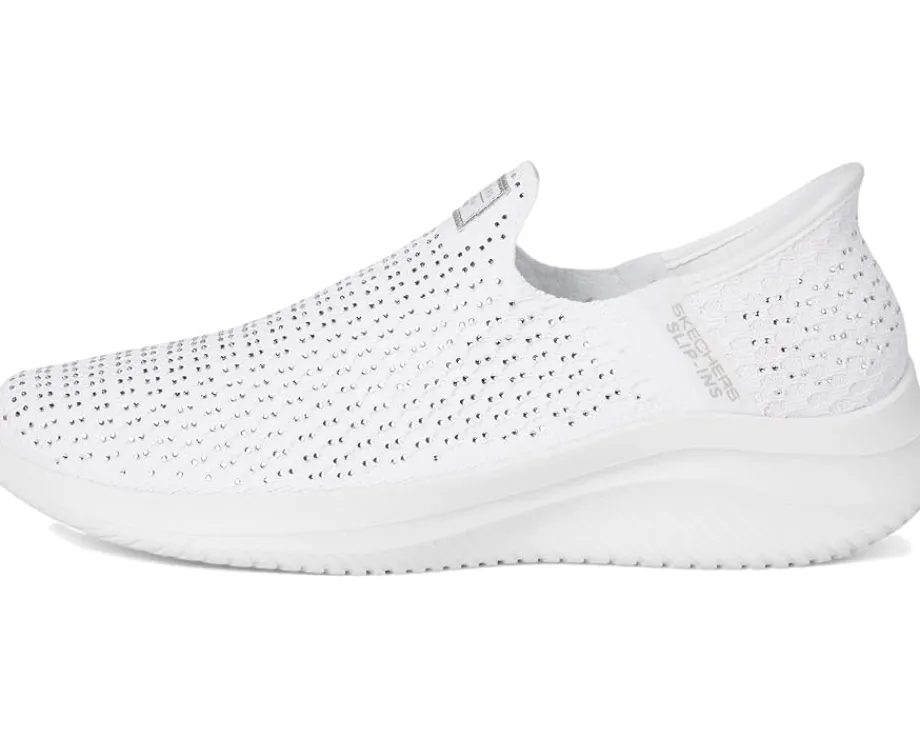 SKECHERS Martha Stewart Ultra Flex 3.0 - Dazzling Hands Free Slip-Ins White Silver Online