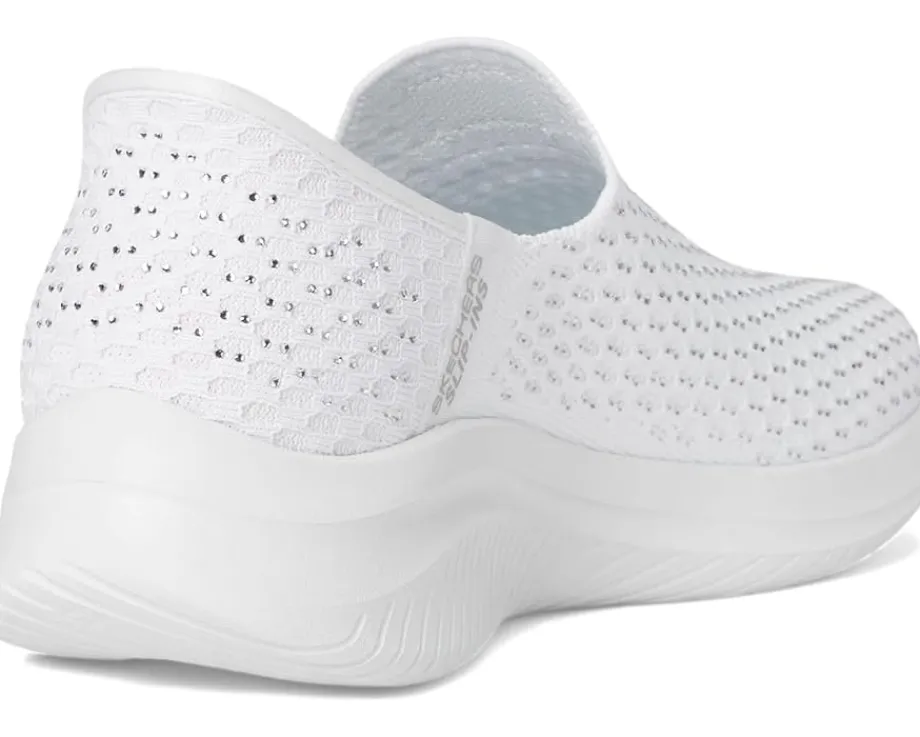 SKECHERS Martha Stewart Ultra Flex 3.0 - Dazzling Hands Free Slip-Ins White Silver Online