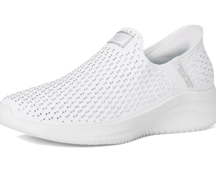 SKECHERS Martha Stewart Ultra Flex 3.0 - Dazzling Hands Free Slip-Ins White Silver Online