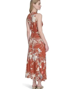 Women Calvin Klein Matte Jersey Floral Knot Aline