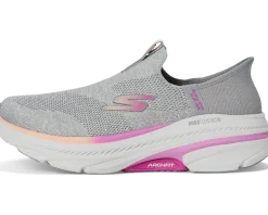 SKECHERS Max Cushioning Arch Fit 2.0 Cambridge Hands Free Slip-Ins Gray/Pink Hot