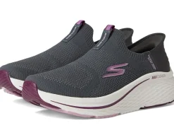SKECHERS Max Cushioning Elite 2.0 Eternal Hands Free Slip-Ins Charcoal/Burgundy New