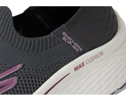 SKECHERS Max Cushioning Elite 2.0 Eternal Hands Free Slip-Ins Charcoal/Burgundy New