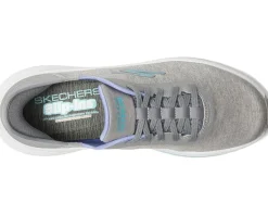 SKECHERS Max Cushioning Elite 2.0 Prevail Hands Free Slip-Ins Gray/Blue Clearance