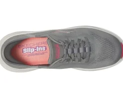 SKECHERS Max Cushioning Elite 2.0 Vanish Hands Free Slip-Ins Charcoal/Pink Discount