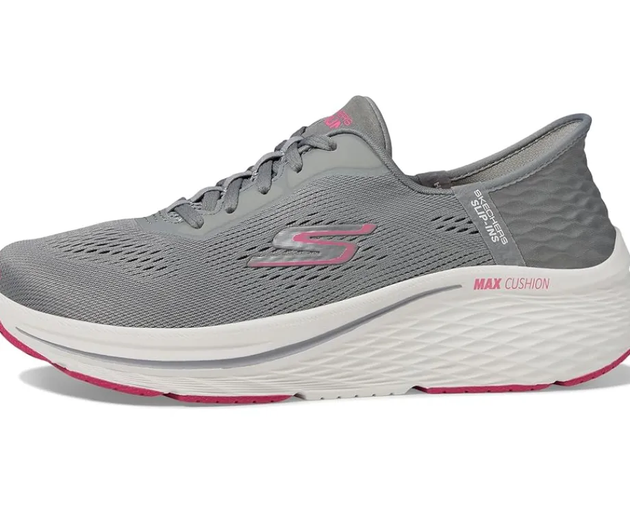 SKECHERS Max Cushioning Elite 2.0 Vanish Hands Free Slip-Ins Charcoal/Pink Discount