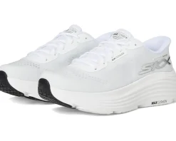 SKECHERS Max Cushioning Endeavour Hallandale Hands Free Slip-Ins White/Black New