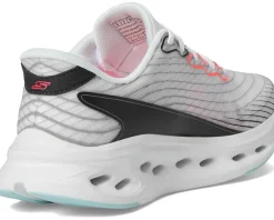 SKECHERS Max Cushioning Glide Step Sapphire Hands Free Slip-Ins White/Multi Sale