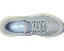 SKECHERS Max Cushioning Glide Step Hartford Hands Free Slip-Ins Gray/Lime New