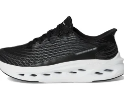 SKECHERS Max Cushioning Glide Step Sapphire Hands Free Slip-Ins Black/White Clearance