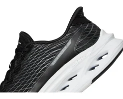 SKECHERS Max Cushioning Glide Step Sapphire Hands Free Slip-Ins Black/White Clearance