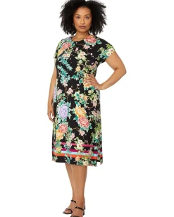 Women Johnny Was Maxi Henley Dress- Le Jardin