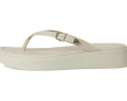 Frye Maya Buckle Thong Sandals Ivory Online