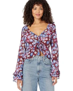 Free People Maybel Blouse Shiraz Combo Best