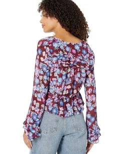 Free People Maybel Blouse Shiraz Combo Best